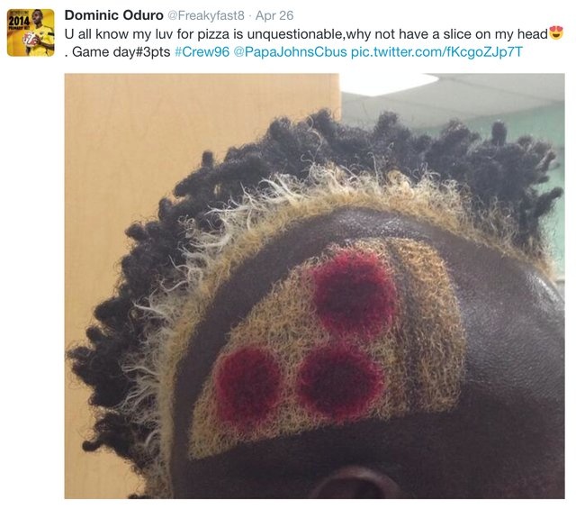 MLS: Ποδοσφαιριστής κουρεύτηκε σαν... πίτσα! (photos)