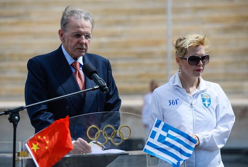 Ολυμπιακοί Νέων Κίνας: Η Αφή Φλόγας στο Παναθηναϊκό Στάδιο (photos)