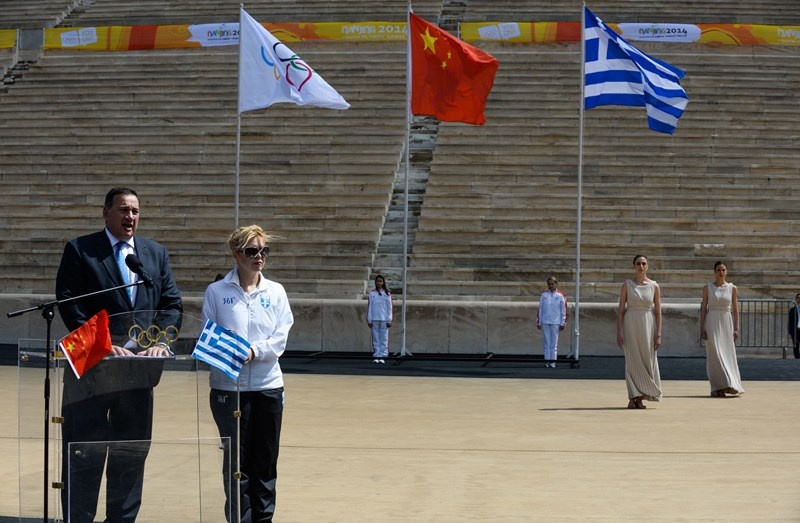 Ολυμπιακοί Νέων Κίνας: Η Αφή Φλόγας στο Παναθηναϊκό Στάδιο (photos)