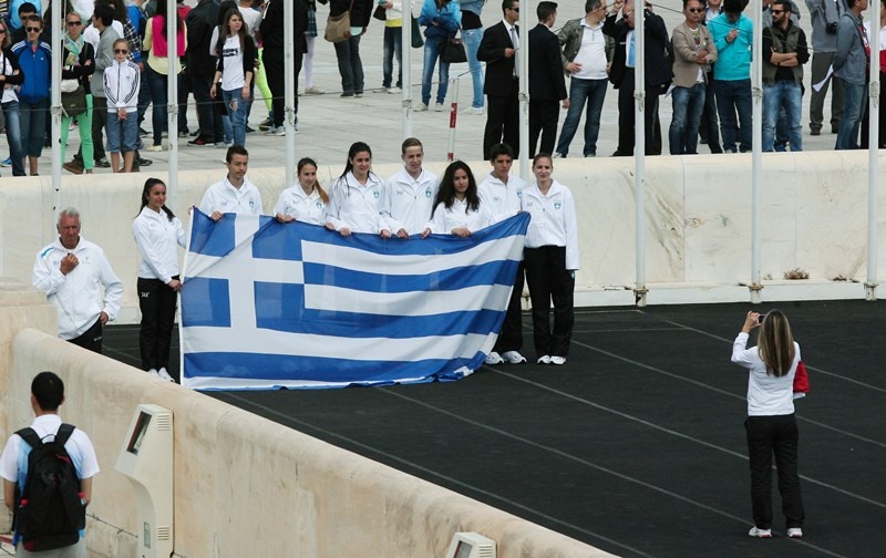 Ολυμπιακοί Νέων Κίνας: Η Αφή Φλόγας στο Παναθηναϊκό Στάδιο (photos)