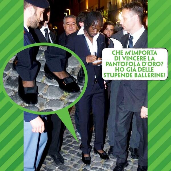 Ρόμα: Με... γυναικεία παπούτσια ο Ζερβινιό! (photos)