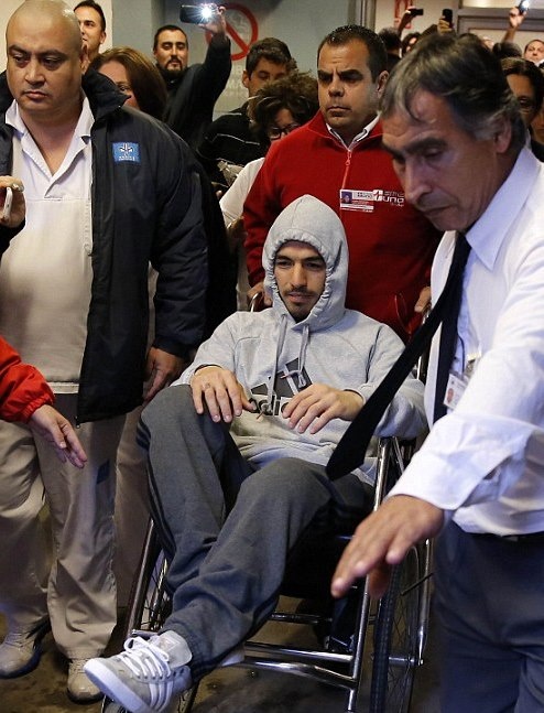 Εθνική Ουρουγουάης: Σε καροτσάκι ο Σουάρεζ (photos+videos)