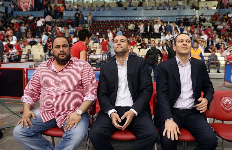 Ολυμπιακός: Στο ΣΕΦ ο Μαρινάκης (photos)