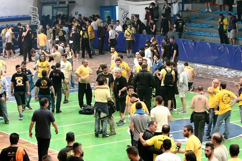 ΑΕΚ-Διομήδης: Τα επεισόδια καρέ-καρέ (photos)