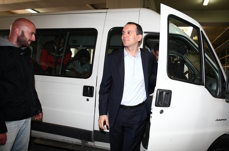 Ολυμπιακός: Η άφιξη στο ΟΑΚΑ (photos)