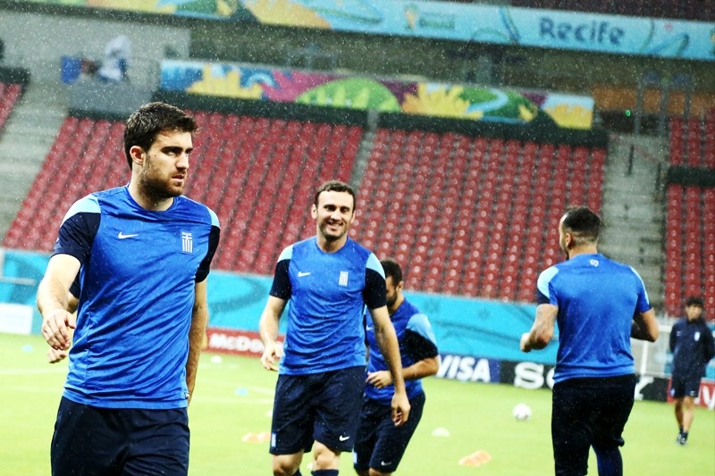 Ελλάδα - Κόστα Ρίκα: Στιγμές από την προπόνηση της Εθνικής (photos)