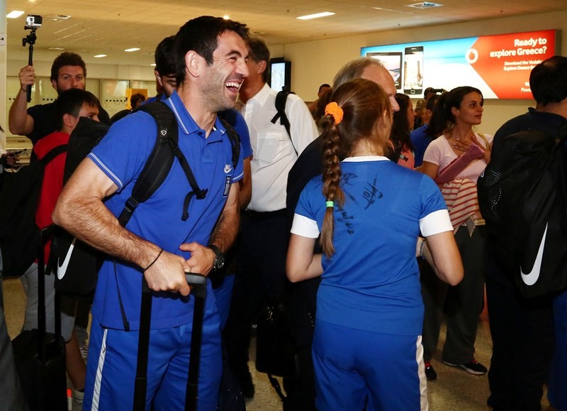 Εθνική Ελλάδας: Η υποδοχή στους… ήρωες (photos)