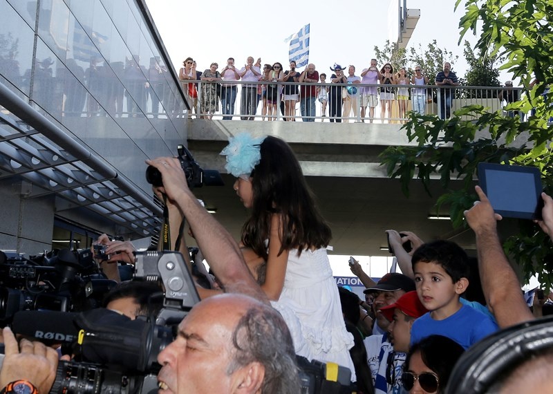 Εθνική Ελλάδας: Η υποδοχή στους… ήρωες (photos)