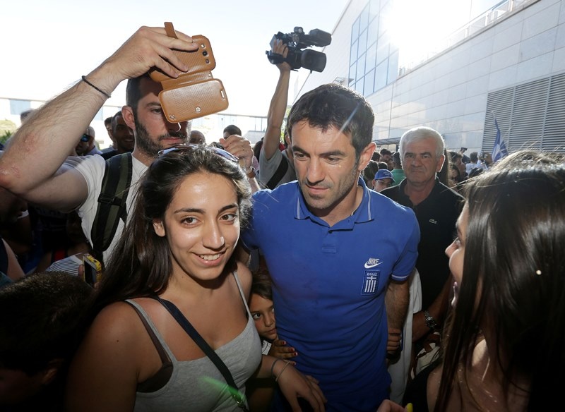 Εθνική Ελλάδας: Η υποδοχή στους… ήρωες (photos)