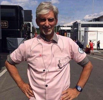 Τζένσον Μπάτον: Με ροζ κράνος για τον πατέρα του (photos)