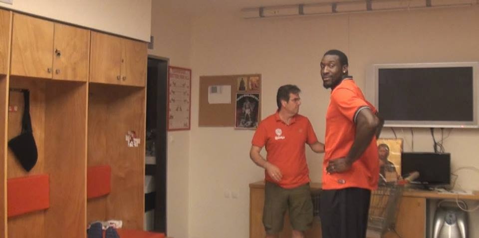 Ολυμπιακός: Είδε το ΣΕΦ ο Χάντερ (photos+video)