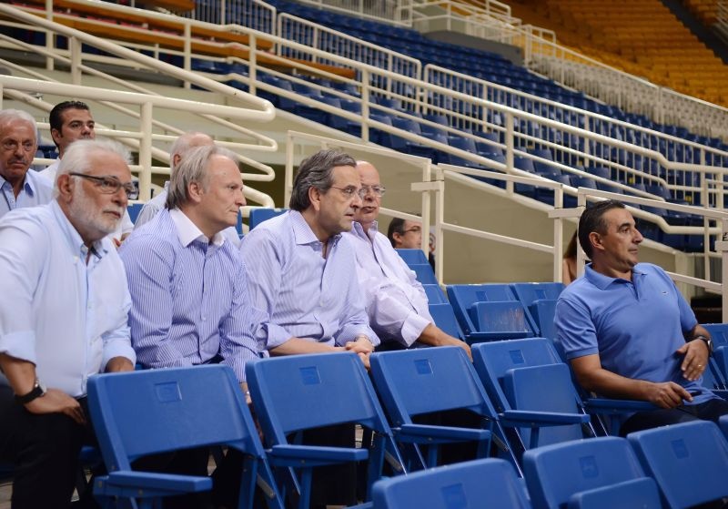 Εθνική Ανδρών: Η επίσκεψη Σαμαρά (video+photos)
