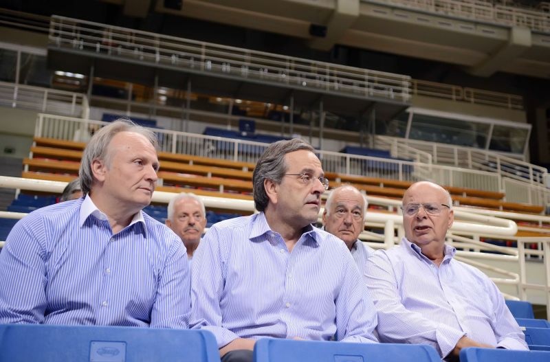 Εθνική Ανδρών: Η επίσκεψη Σαμαρά (video+photos)