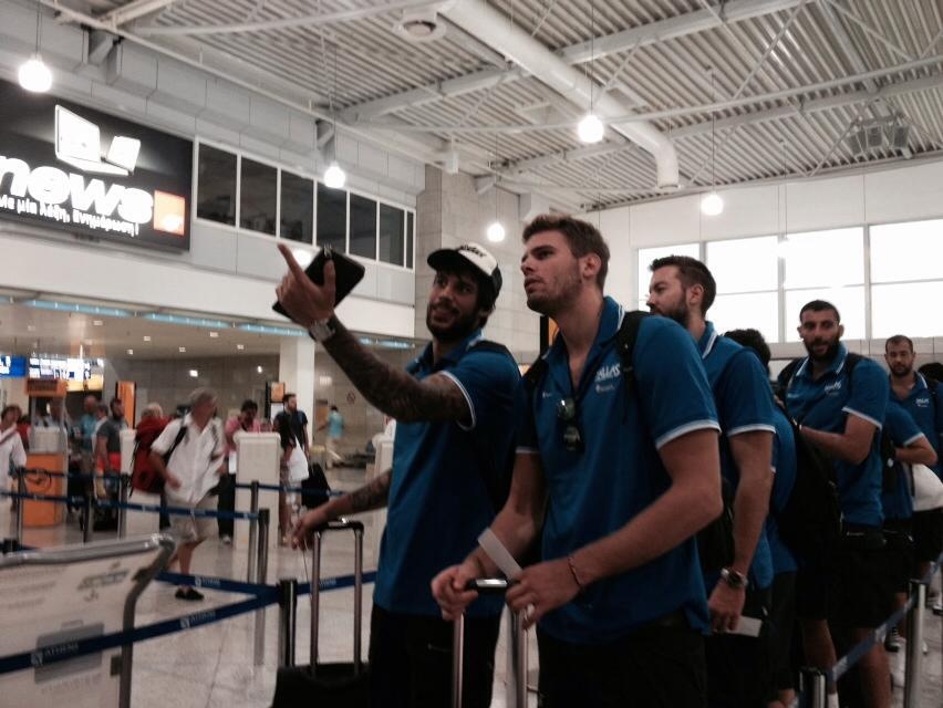 Μουντομπάσκετ 2014: Η αναχώρηση της Ελλάδας για Κάουνας (photos)