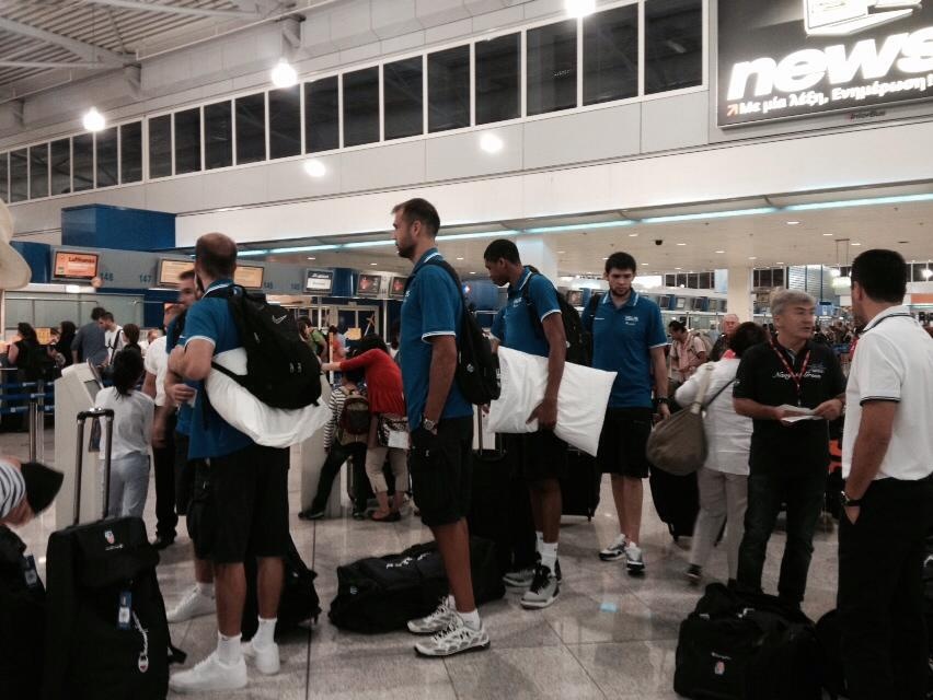 Μουντομπάσκετ 2014: Η αναχώρηση της Ελλάδας για Κάουνας (photos)