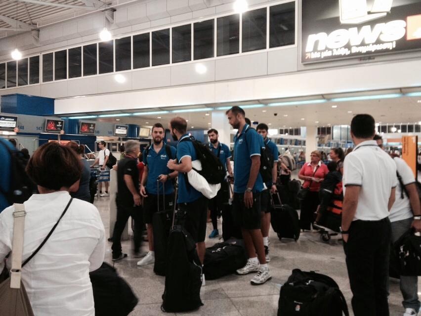 Μουντομπάσκετ 2014: Η αναχώρηση της Ελλάδας για Κάουνας (photos)