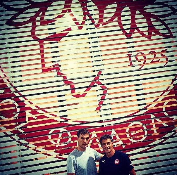 Ολυμπιακός: Συνάντηση Μπαρτζώκα - Μίτσελ (photo)