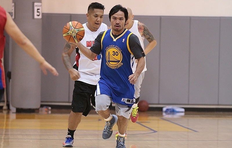 Γκόλντεν Στέιτ Ουόριορς: Επίσκεψη από Μάνι Πακιάο (photos)