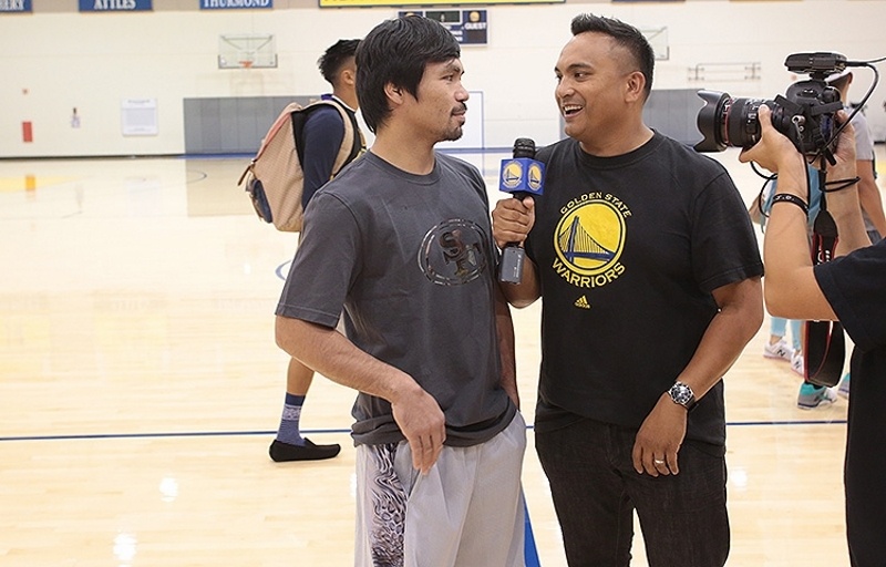 Γκόλντεν Στέιτ Ουόριορς: Επίσκεψη από Μάνι Πακιάο (photos)