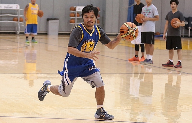 Γκόλντεν Στέιτ Ουόριορς: Επίσκεψη από Μάνι Πακιάο (photos)