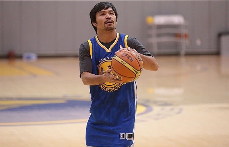 Γκόλντεν Στέιτ Ουόριορς: Επίσκεψη από Μάνι Πακιάο (photos)