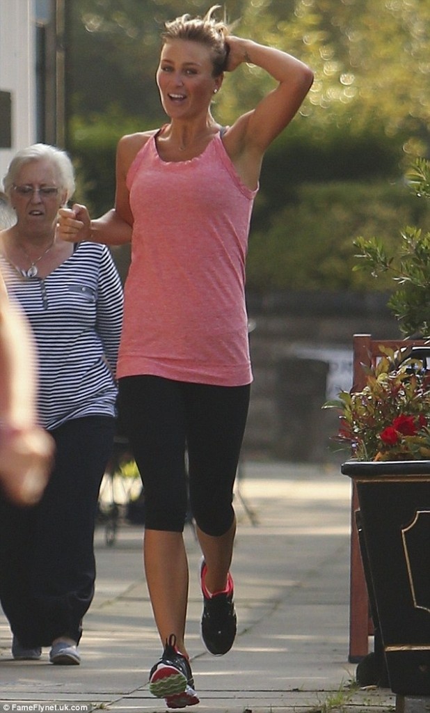 Μούσκεμα στον ιδρώτα η κυρία Τζέραρντ  (photos)