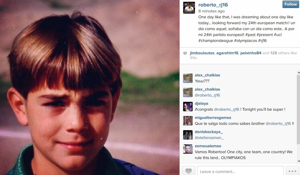 Ρομπέρτο: «Αυτή τη μέρα την ονειρευόμουν» (tweet+photo)