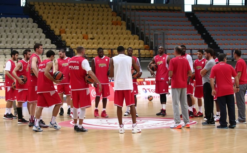 Ολυμπιακός: Η προπόνηση στο ΣΕΦ (photos)