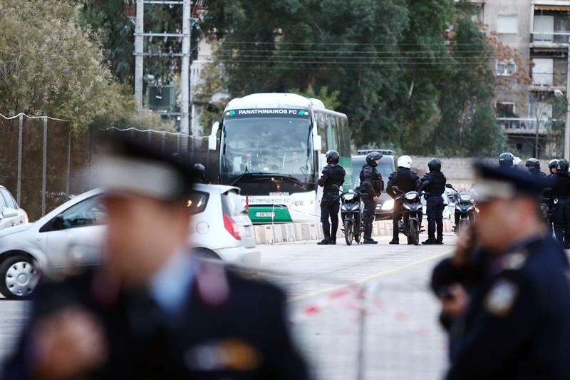 Ολυμπιακός – Παναθηναϊκός: Η άφιξη του «τριφυλλιού» (photos)