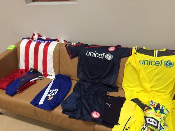 Ατλέτικο - Ολυμπιακός: Τα χρώματα των Πειραιωτών (photo)