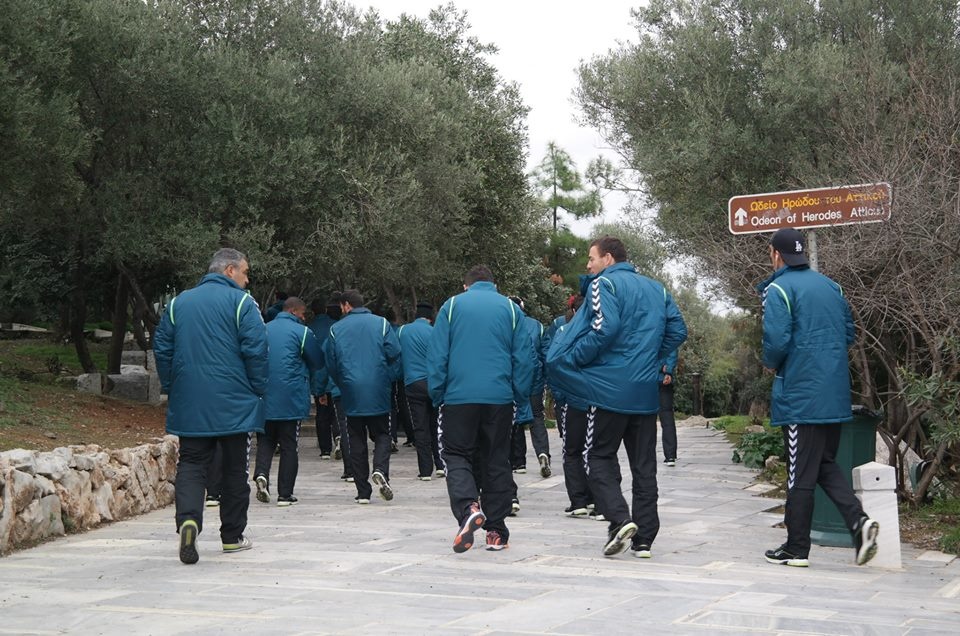 Στον Ιερό Βράχο της Ακρόπολης  η Εστορίλ (photos)