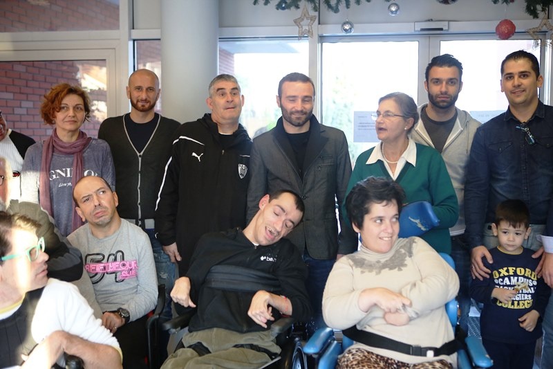 Εθνική Ελλάδας: Επίσκεψη στο σύλλογο Συνδρόμου Down (photos)