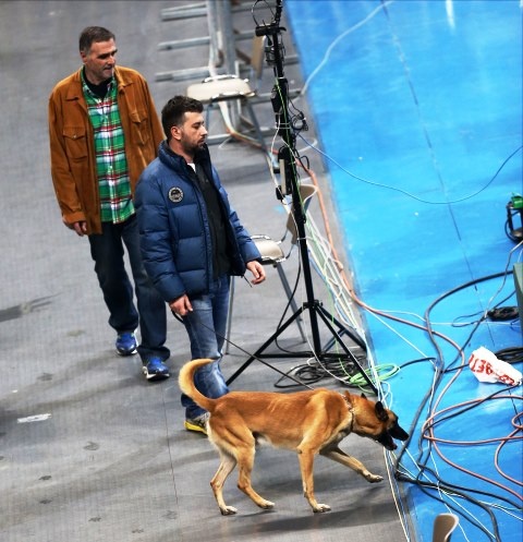 Παναθηναϊκός – Μπαρτσελόνα: Ο έλεγχος της αστυνομίας για βόμβα (photos)