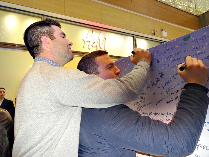 Volleyleague ΟΠΑΠ: ΕΣΑΠ και αθλητές υποστήριξαν τα «Eυχοστολίδια» (photos)