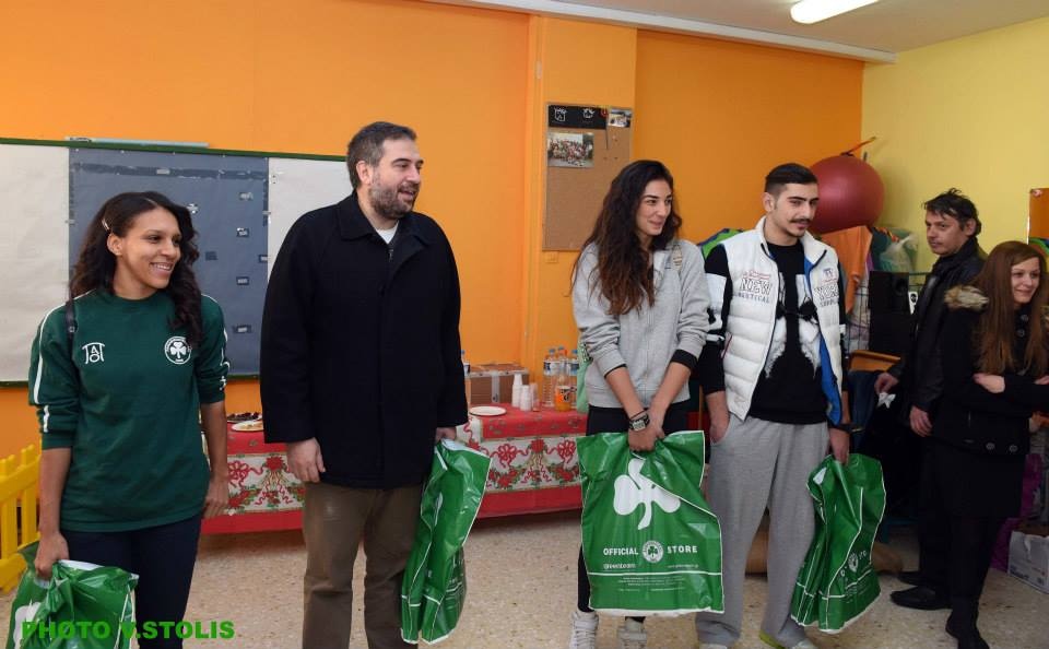 Παναθηναϊκός: Μοίρασε αγάπη σε παιδιά (photos)