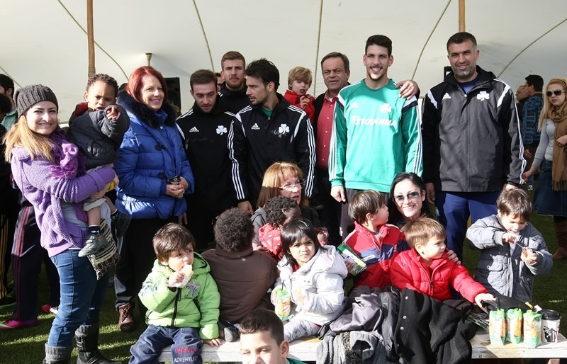 Παναθηναϊκός: Χάρισε χαμόγελα στα παιδιά (photos)