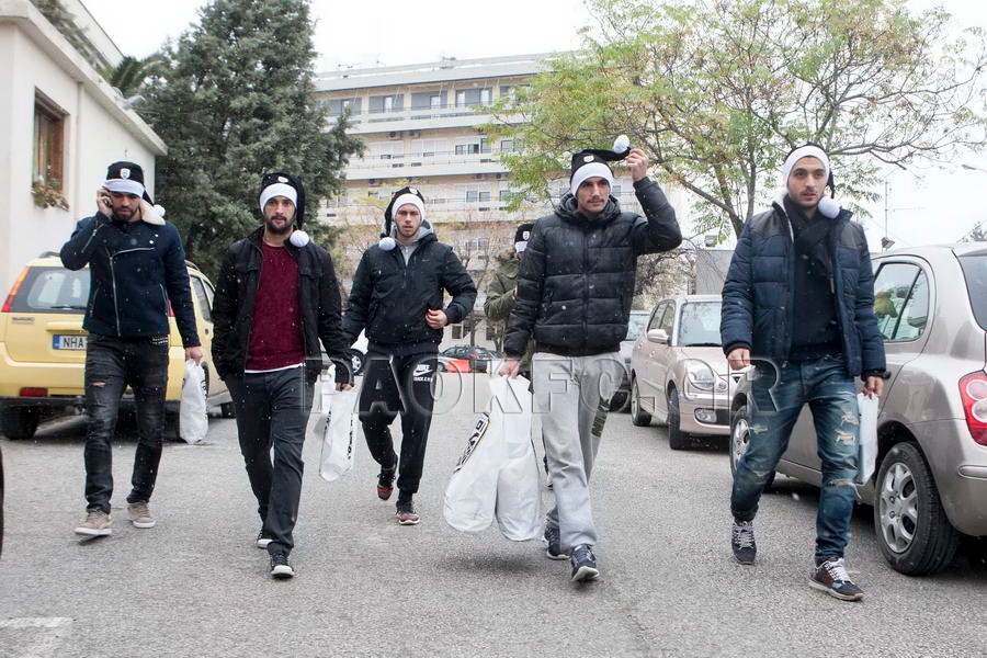 ΠΑΟΚ: Δίπλα στα παιδιά οι παίκτες (photos)