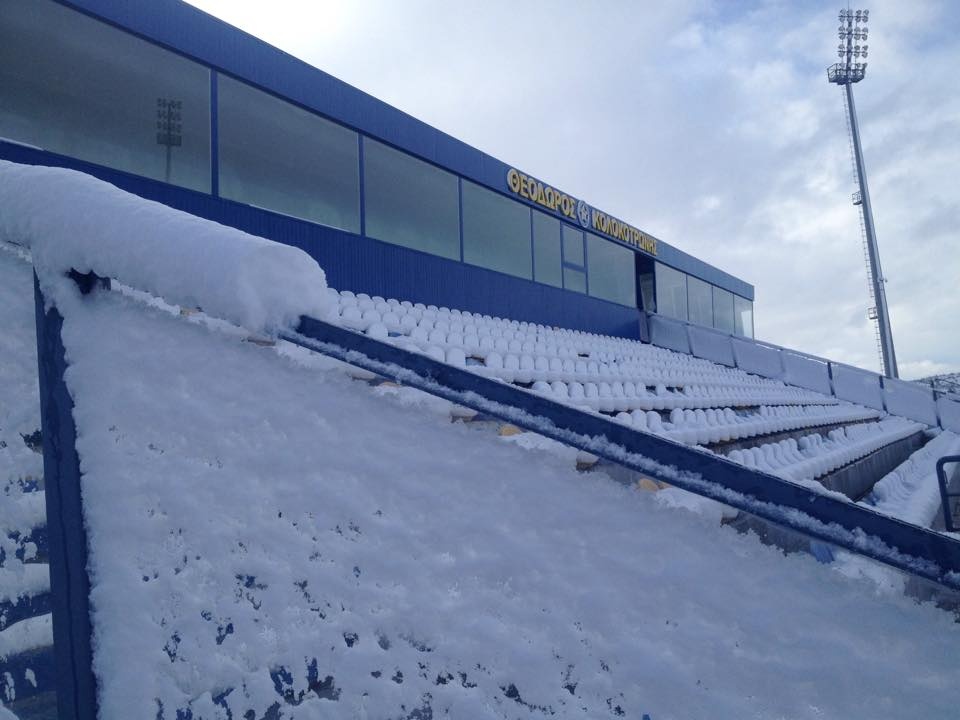 Αστέρας Τρίπολης: Χιονισμένο το «Θ. Κολοκοτρώνης» (photos)