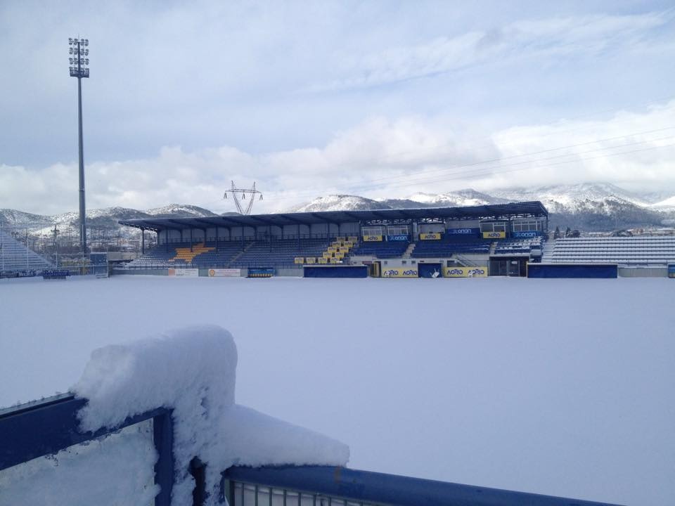 Αστέρας Τρίπολης: Χιονισμένο το «Θ. Κολοκοτρώνης» (photos)