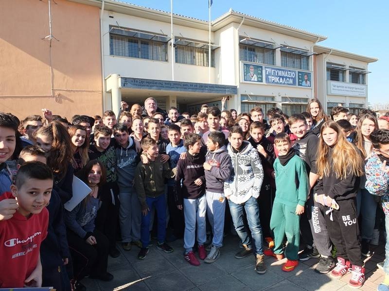 Τρίκαλα BC: Στο 7ο Γυμνάσιο (photos)