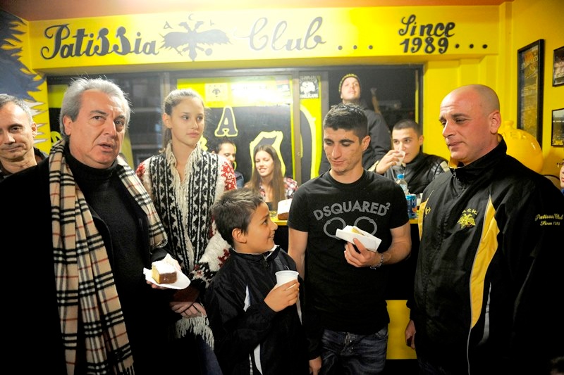 ΑΕΚ: Στην κοπή πίτας του συνδέσμου Πατησίων ο Μάνταλος (photos)