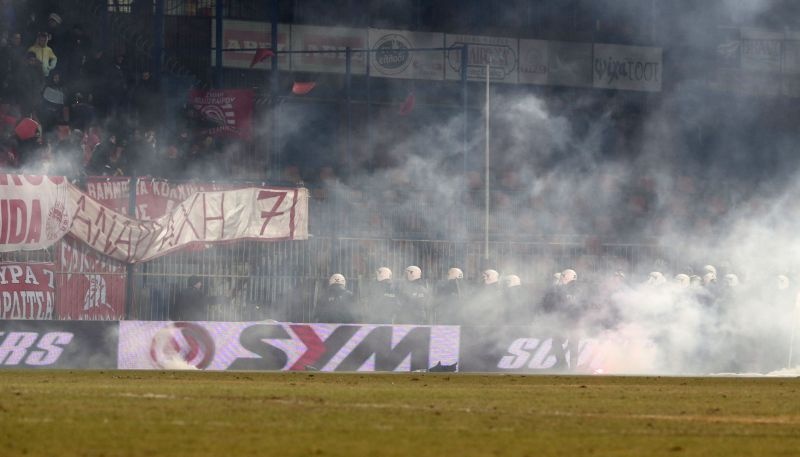 Βέροια – Ολυμπιακός: Ένταση στο ημίχρονο (photos)