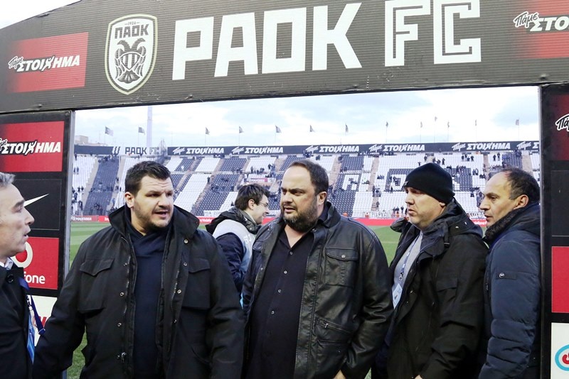 ΠΑΟΚ – Ολυμπιακός: Στην Τούμπα ο Μαρινάκης (photos)