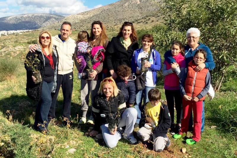 Δενδροφύτευση με την συμμετοχή Ολυμπιονικών (photos)