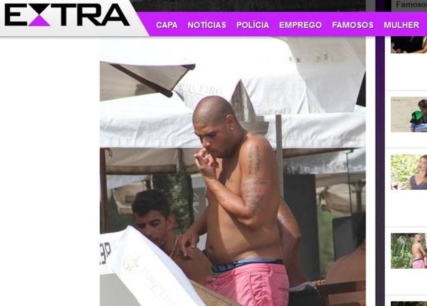 Θέλει ο Αντριάνο να κρυφτεί και το... προκοίλι δεν τον αφήνει (photos)