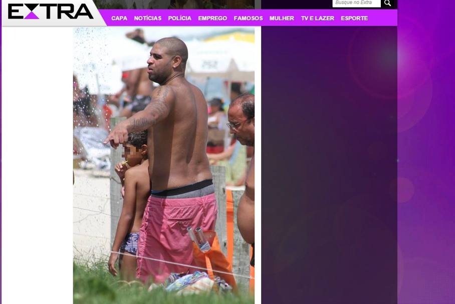 Θέλει ο Αντριάνο να κρυφτεί και το... προκοίλι δεν τον αφήνει (photos)