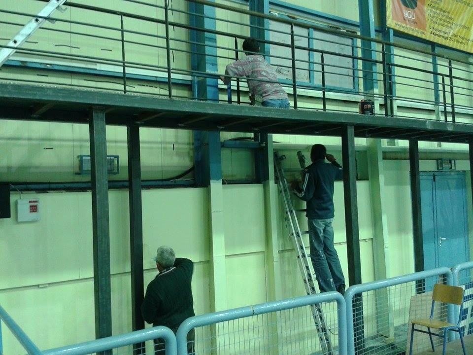Κύπελλο Βόλεϊ Ανδρών: Αλλαγές στο κλειστό της Σύρου «Δ. Βικέλας» (photos)