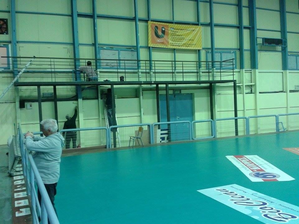 Κύπελλο Βόλεϊ Ανδρών: Αλλαγές στο κλειστό της Σύρου «Δ. Βικέλας» (photos)