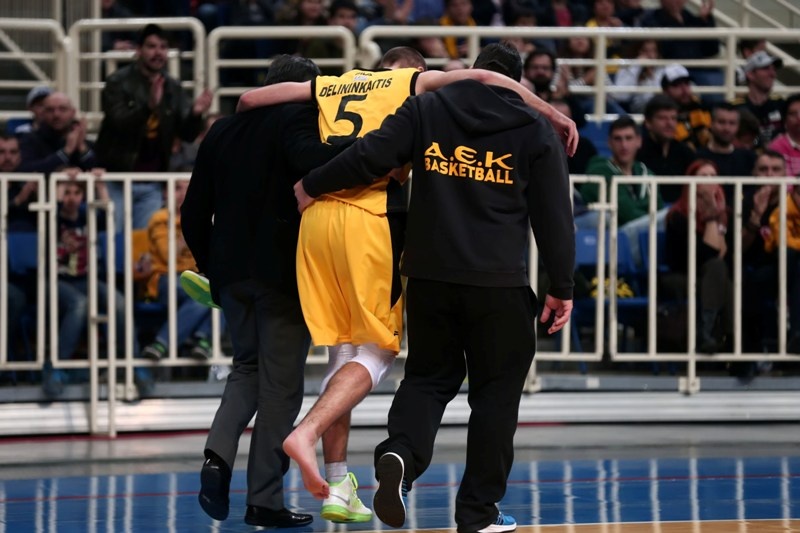 ΑΕΚ: Διάστρεμμα ο Ντελινινκάιτις (photos)