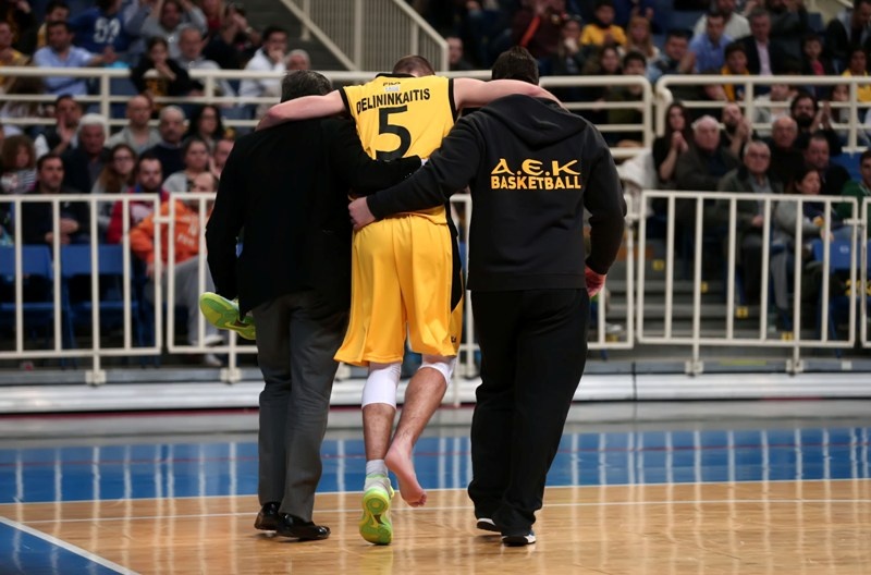 ΑΕΚ: Διάστρεμμα ο Ντελινινκάιτις (photos)